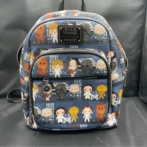 Loungefly Star Wars Chibbi Mini Backpack BROKEN ZIPPER